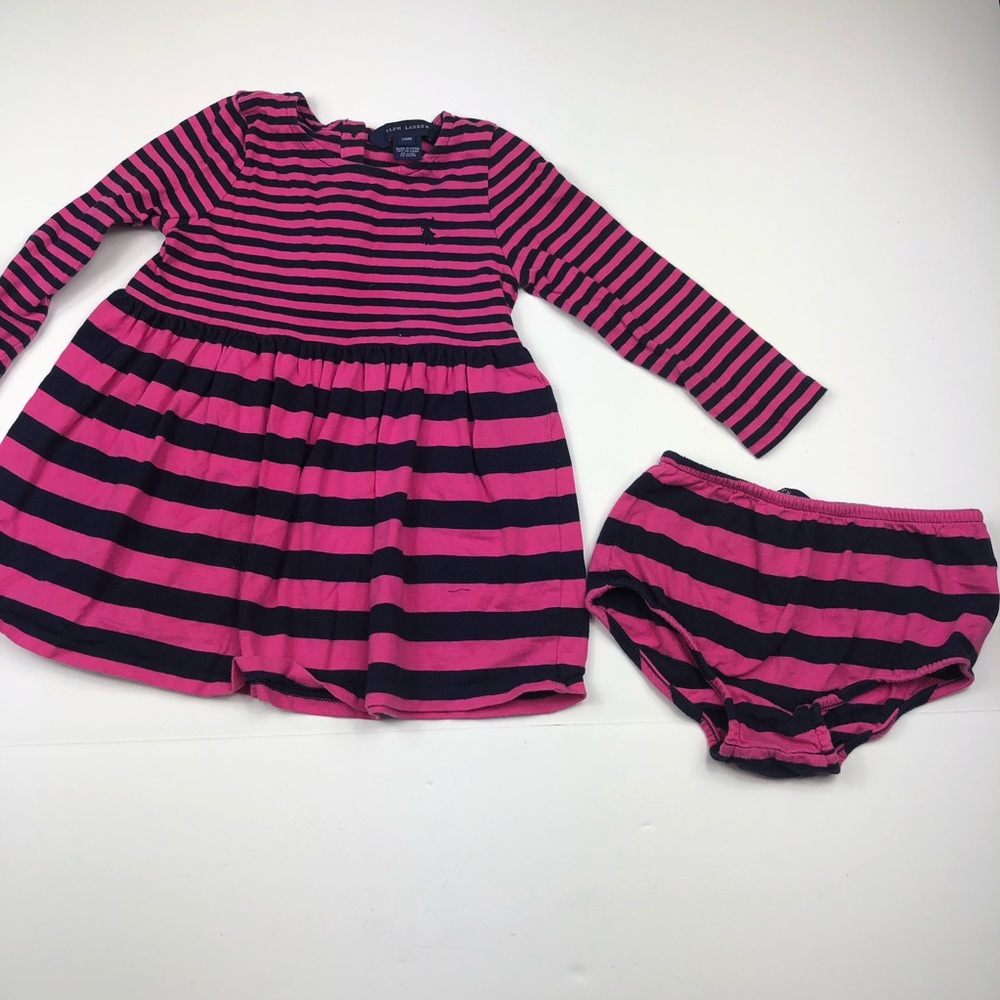 Baby toddler Ralph Lauren long sleeved dress 24mo